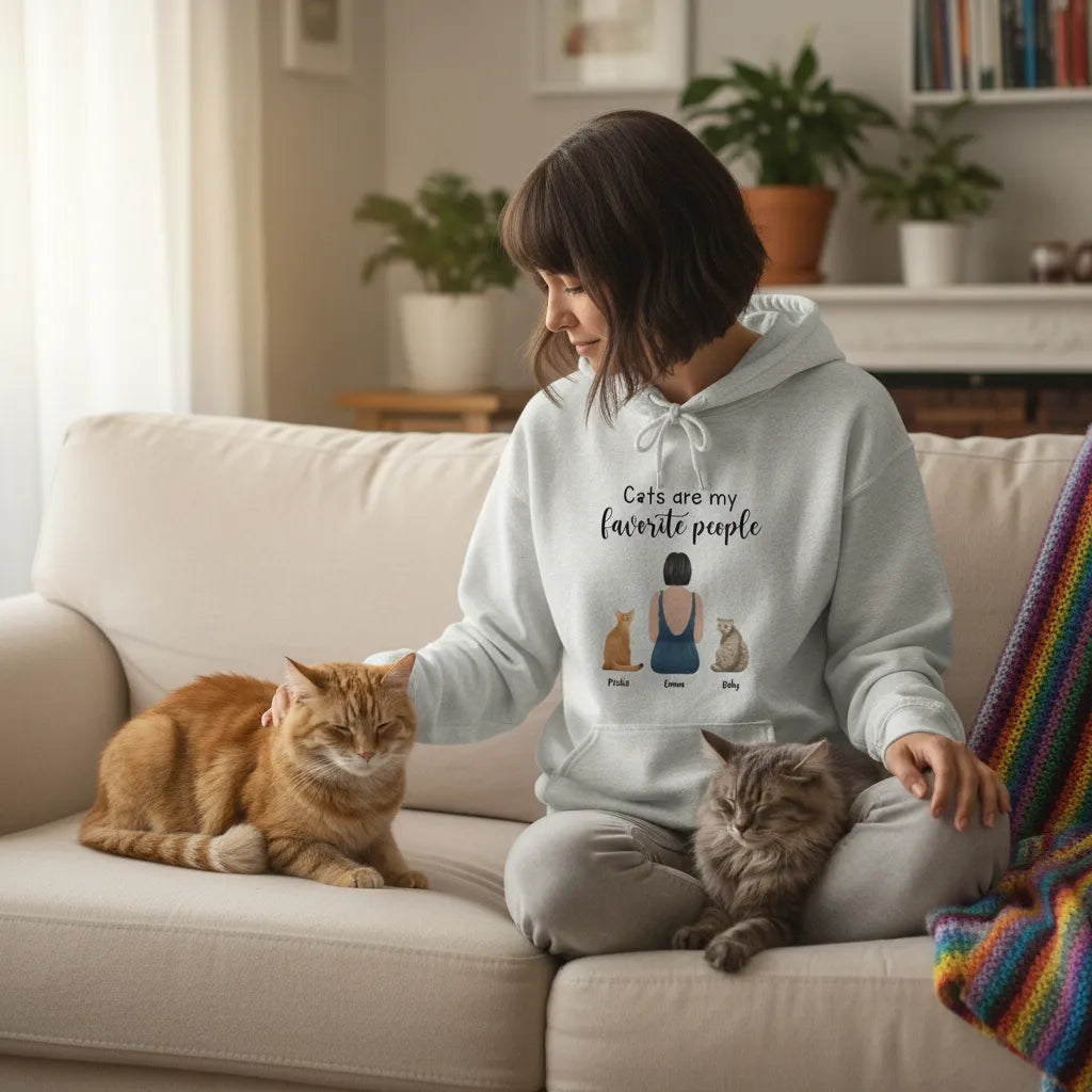 Personalized Hoodie Cats Are My Favourite People