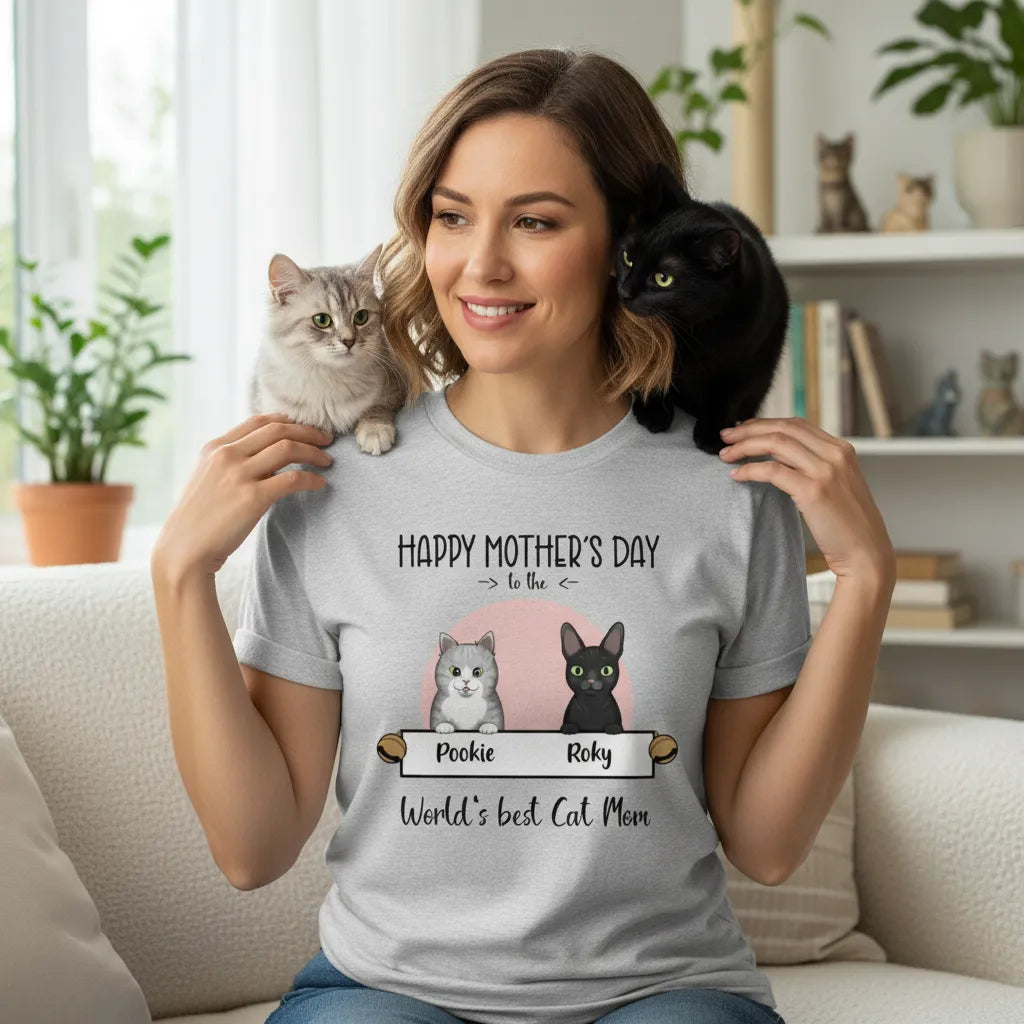 Personalized Shirt World's Best Cat Mom