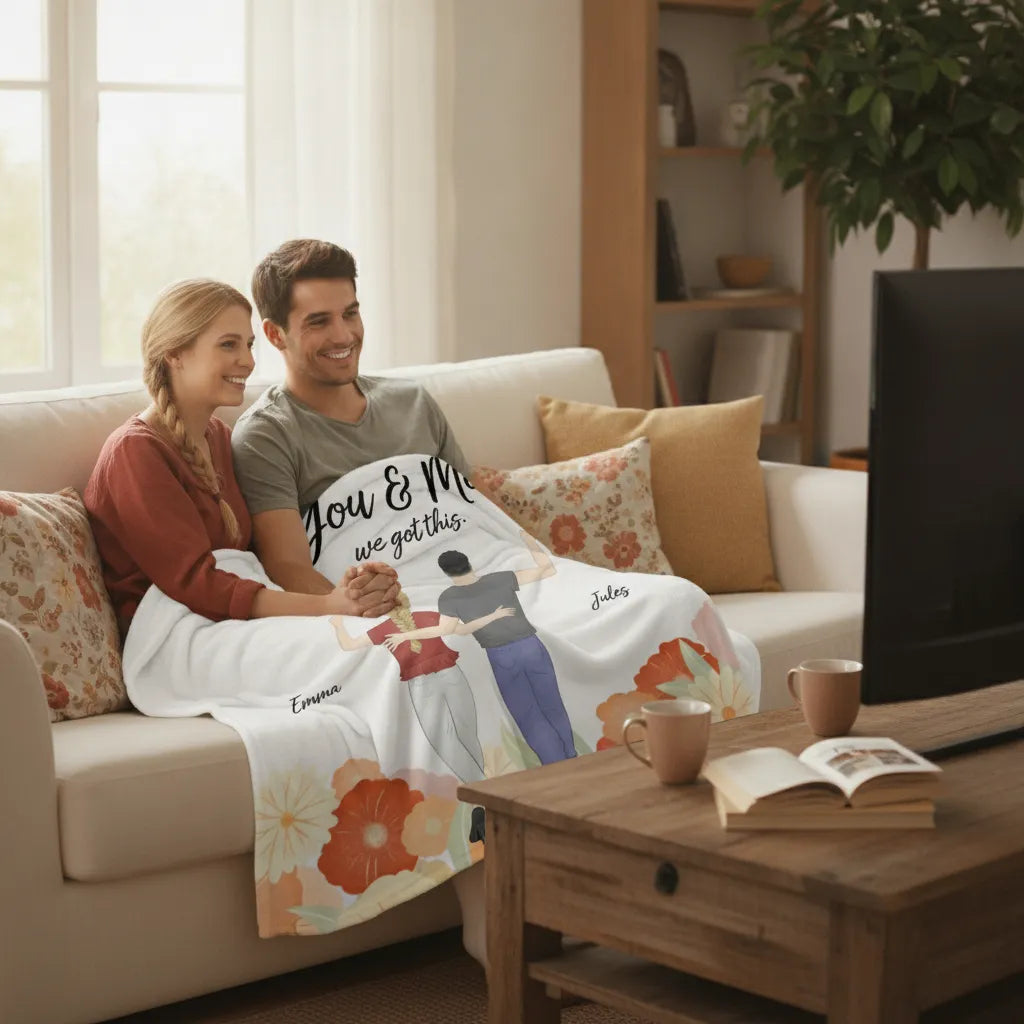 Personalized Blanket You and Me, We Got This