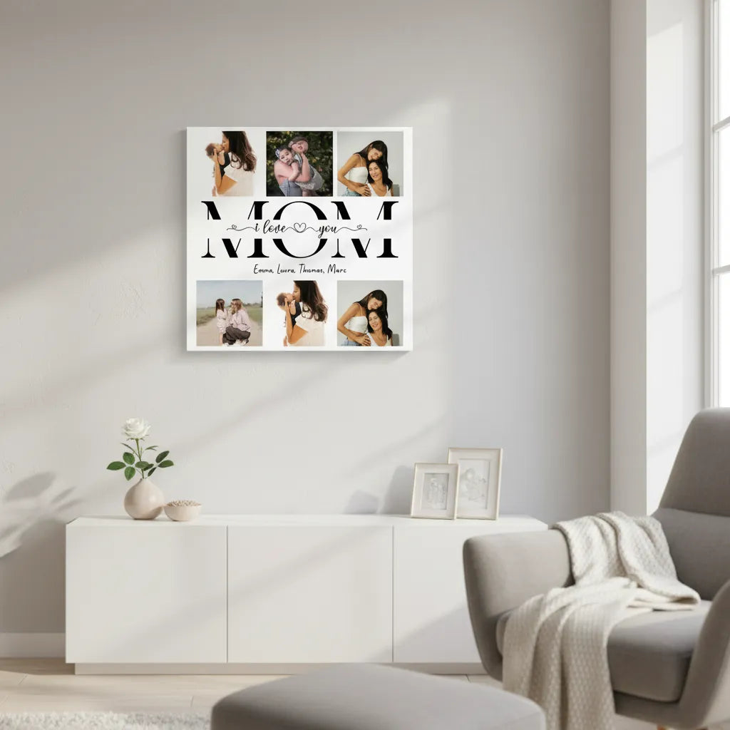 Personalized Poster Mom We Love You