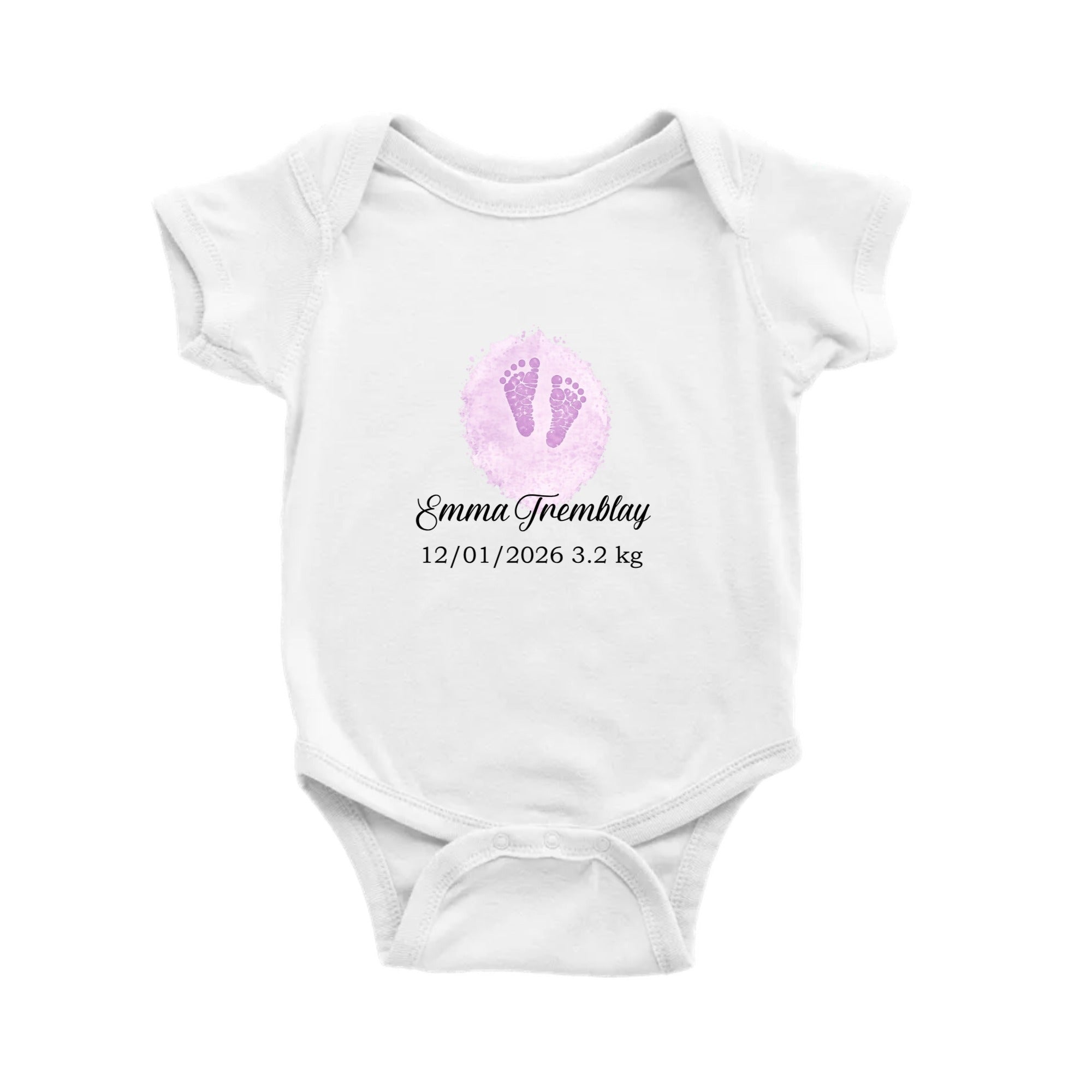 Personalized Baby Bodysuit With Name