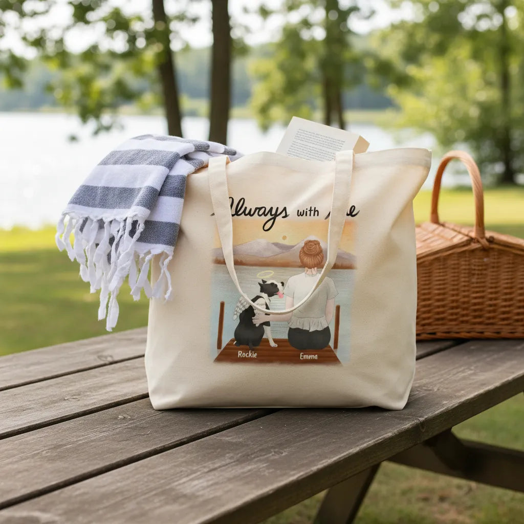 Personalized Canvas Tote Always With Me Pet