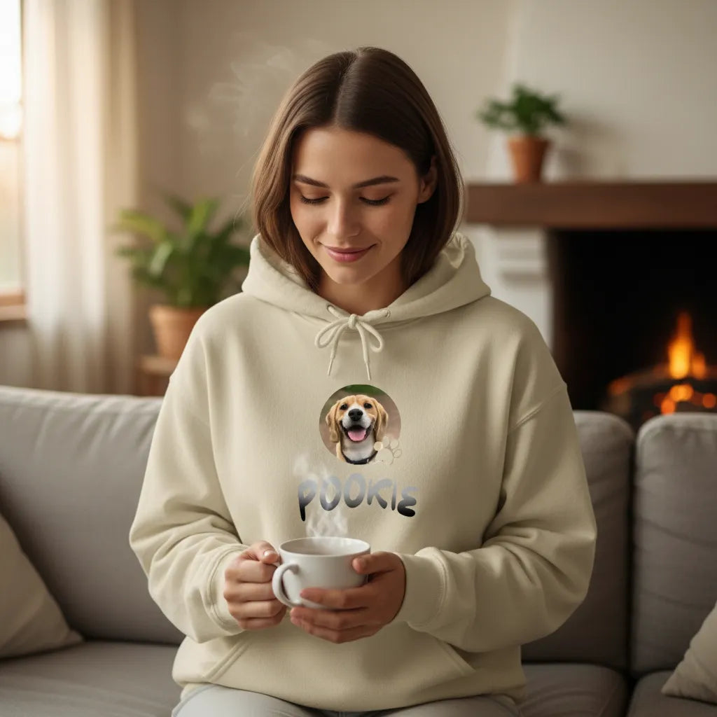 Personalized Hooded Sweatshirt With Pet Photo