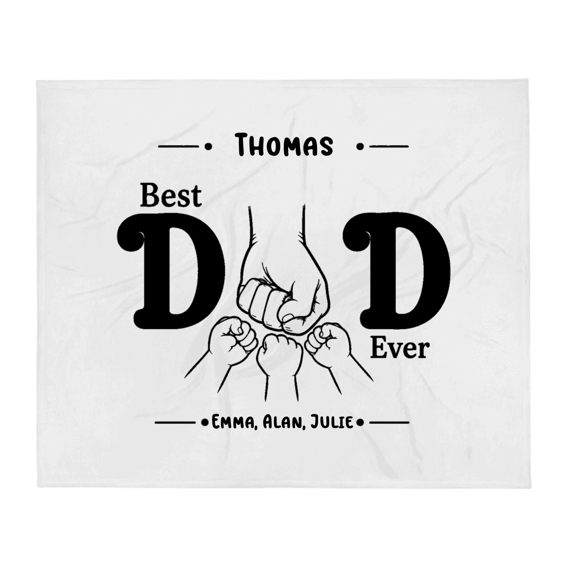 Personalized Blanket The Best Dad