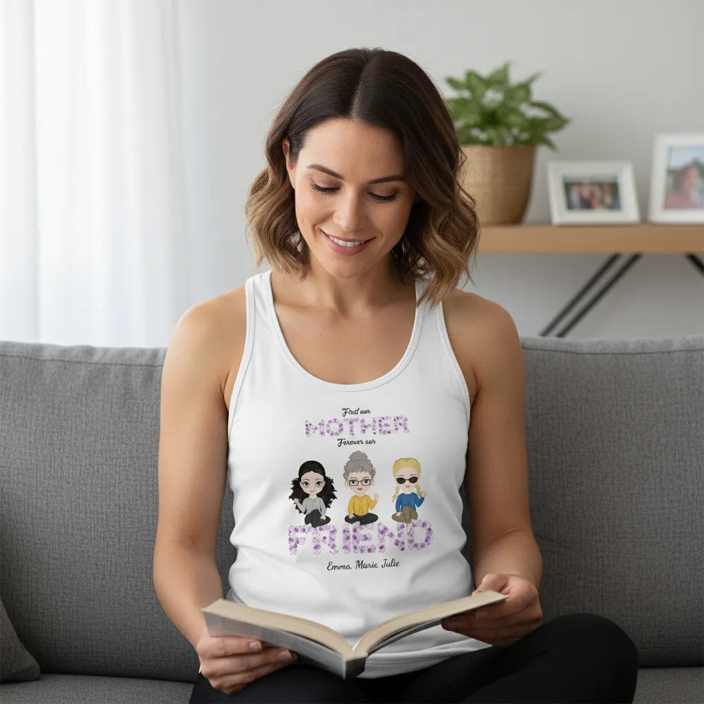 Personalized Women's Tank Top First Our Mother Forever Our Best Friend