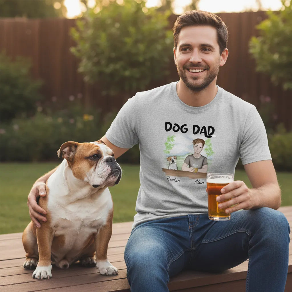 Personalized Tee Dog Dad