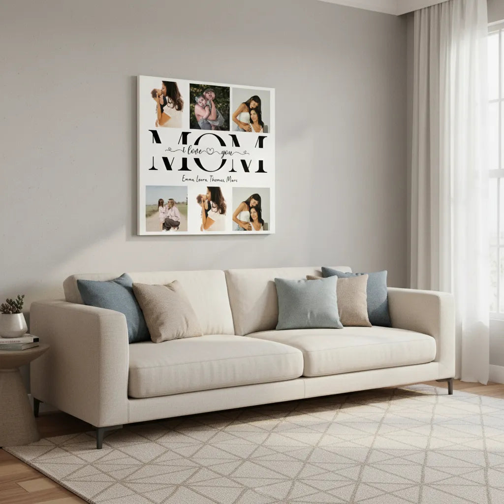 Personalized Poster Mom We Love You