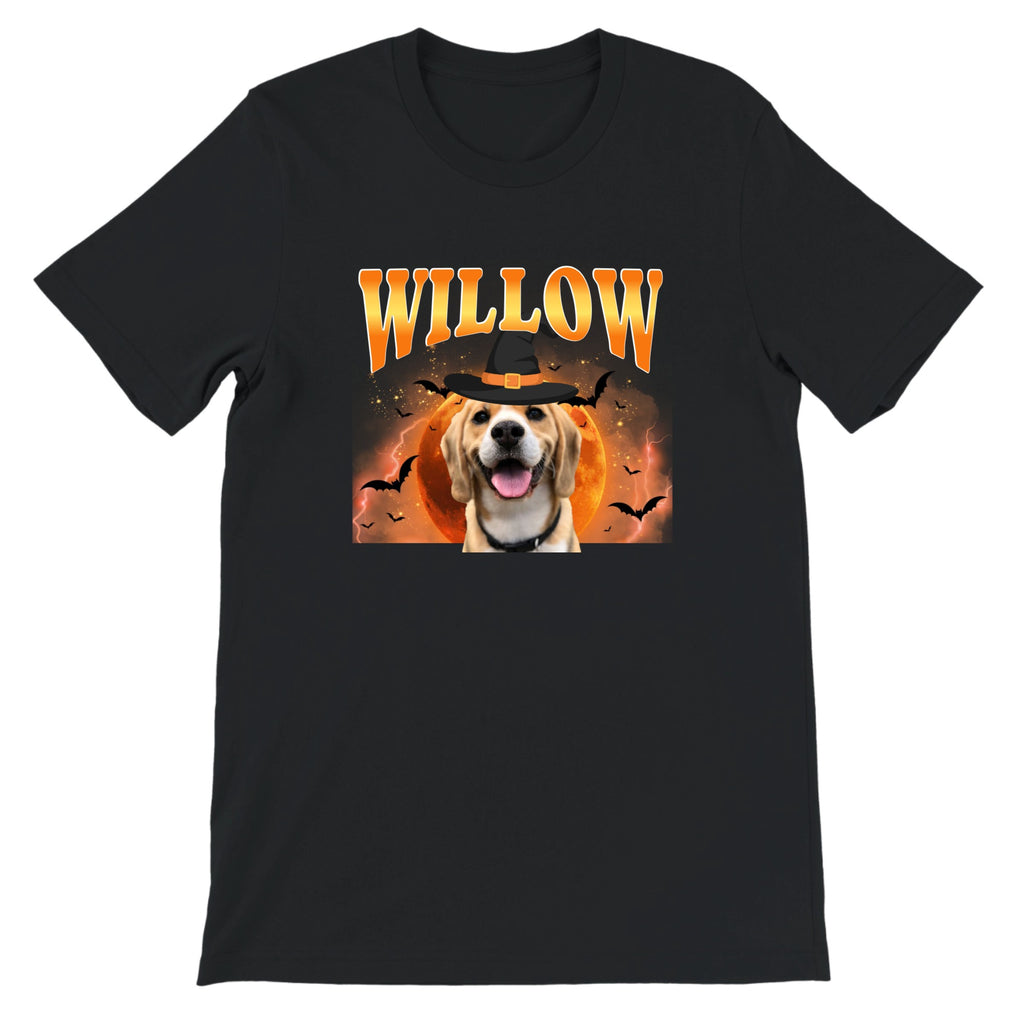 Personalized Tee Shirt With Custom Pet Witch Photo