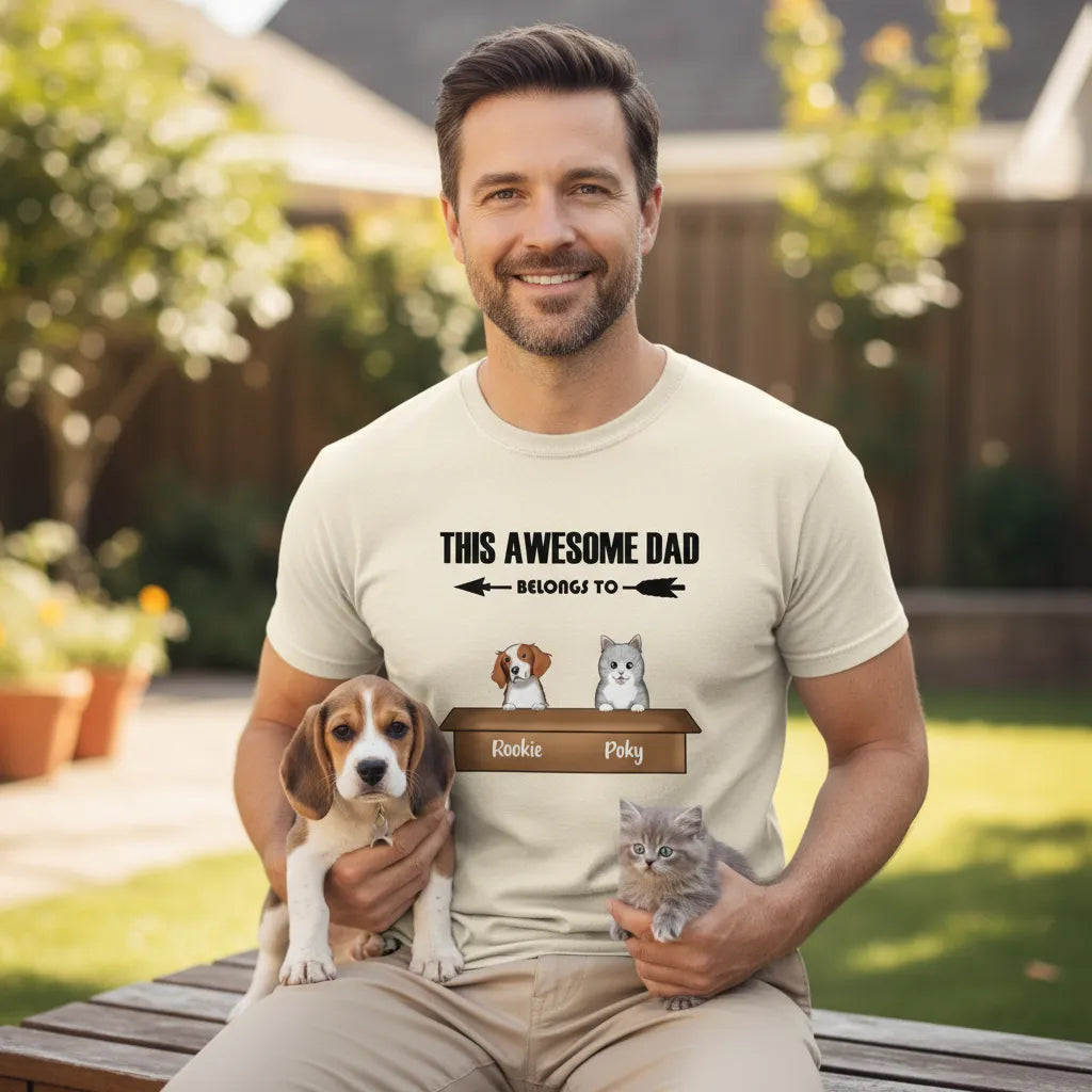 Personalized Shirt This Awesome Pet Dad Belongs To