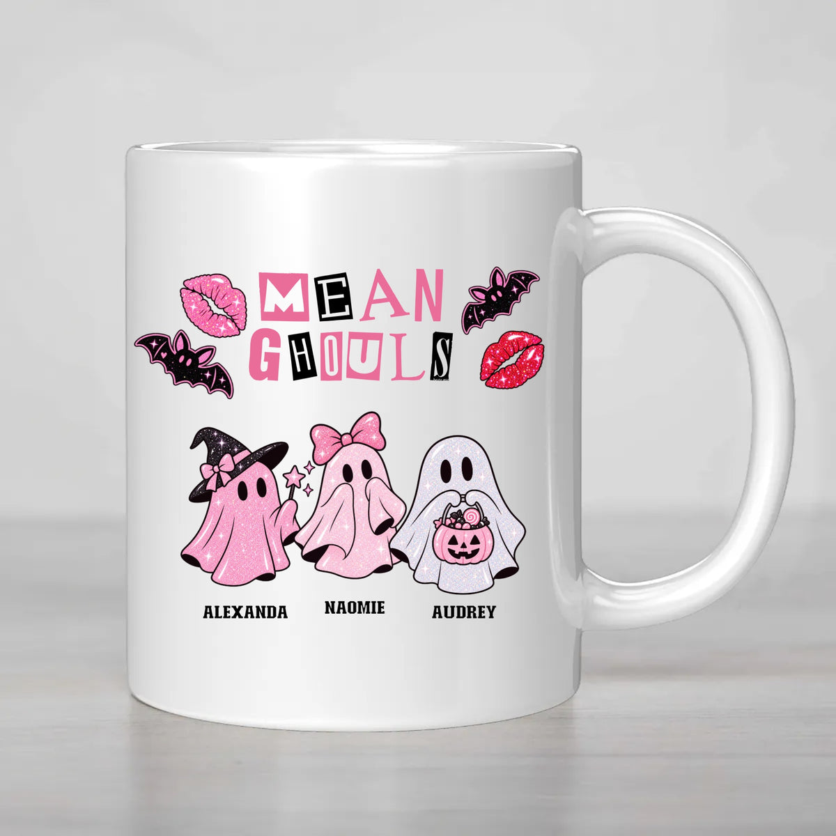 Personalized Halloween Mug Mean Ghouls