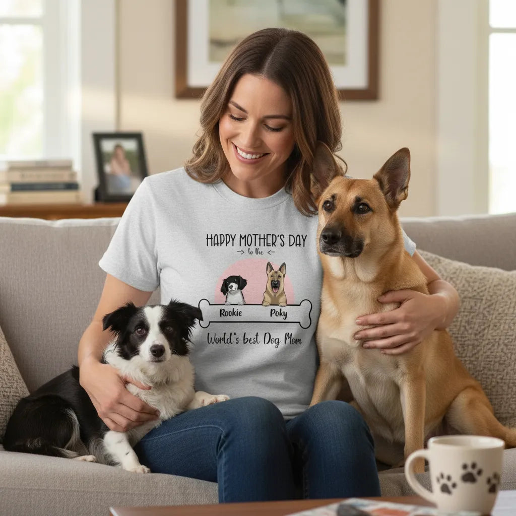 Personalized T-shirt Like World's Best Dog Mom