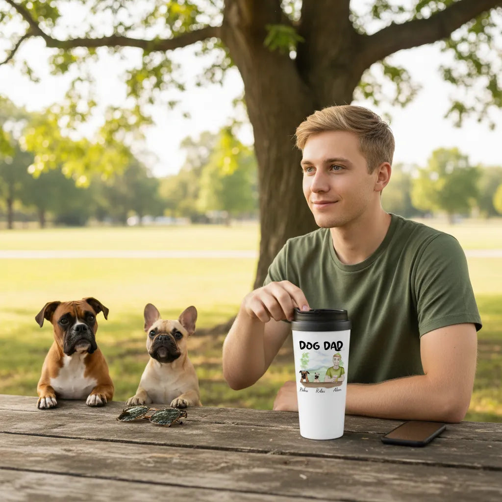 Personalized Tumbler Dog Dad