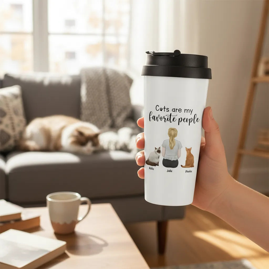 Personalized Tumbler Cats are my favorite people