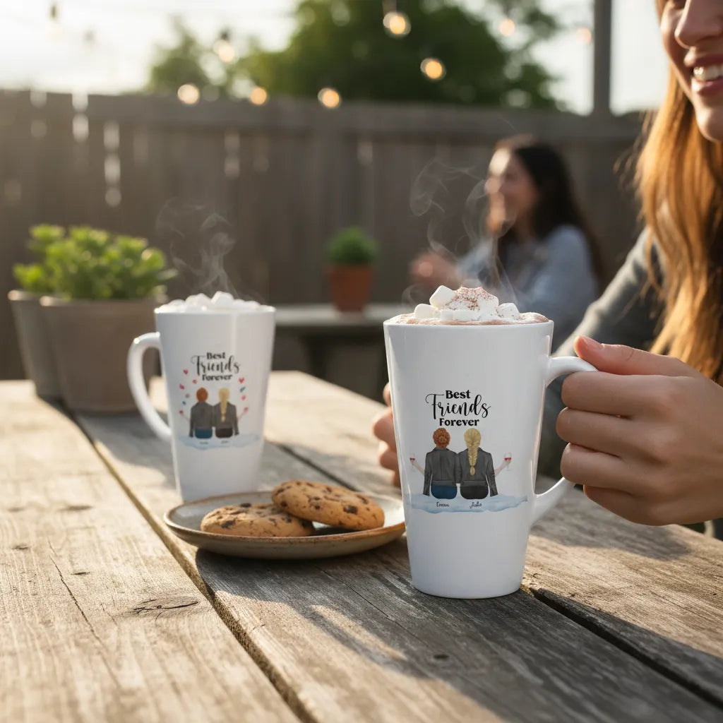 Personalized Ceramic Mug best friends forever
