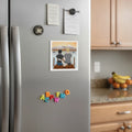 Personalized Square Magnet You, Me And The Dog