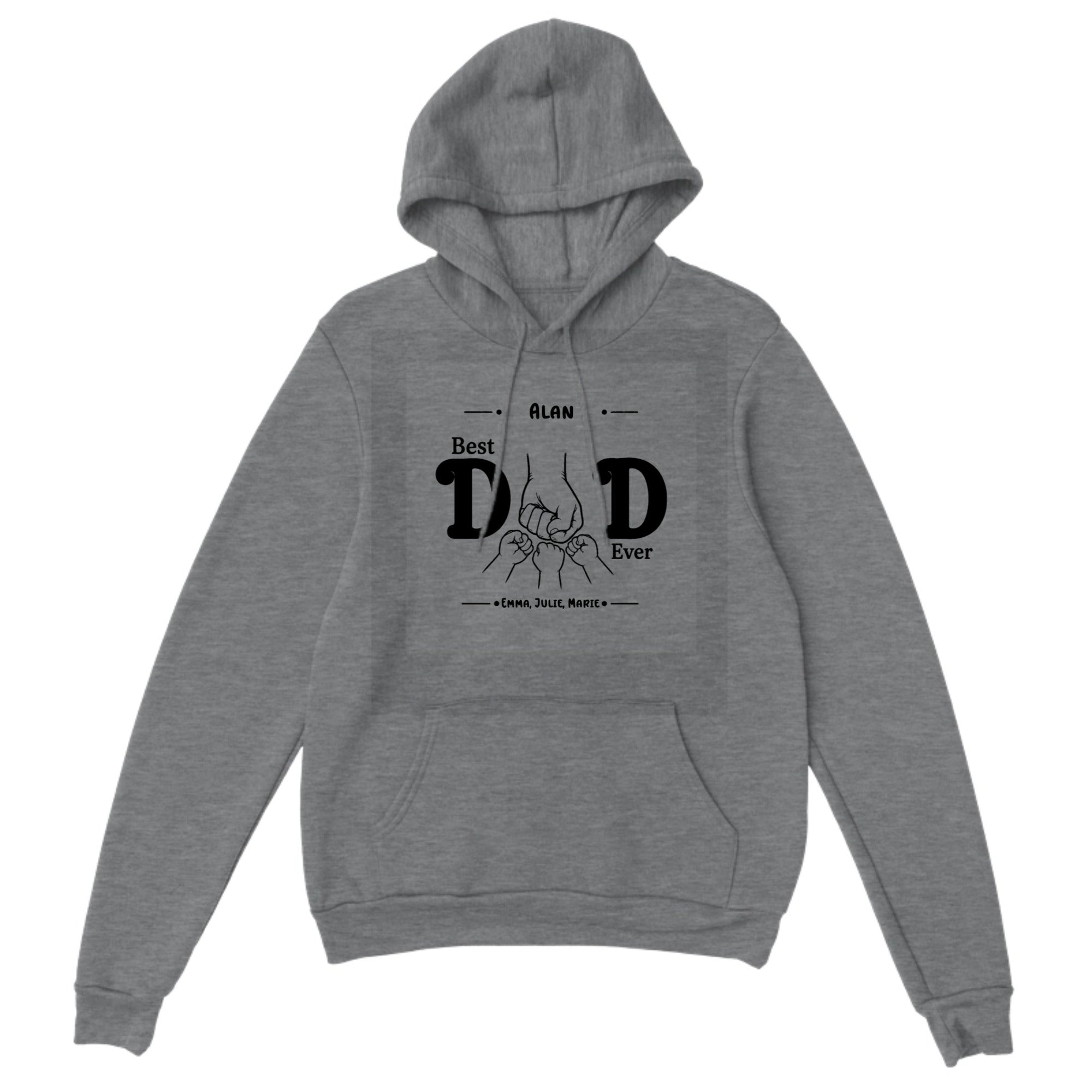 Personalized Pullover Hoodie Best Dad Ever