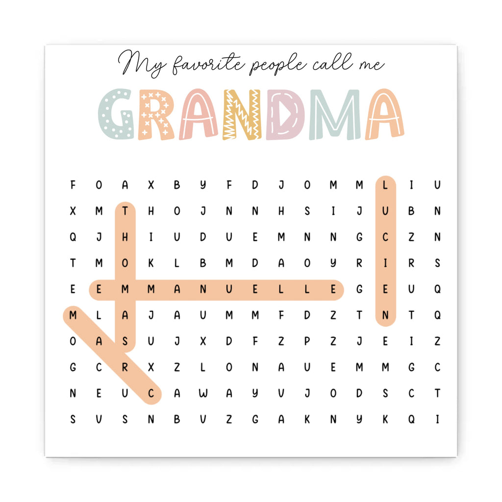 Personalized Poster My Favourite People Call Me Grandma