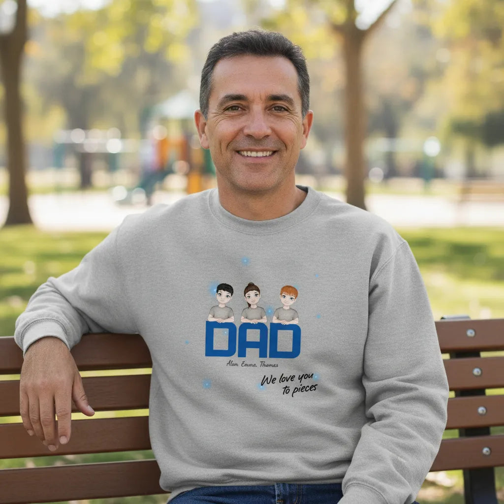 Personalized Sweatshirt DAD We Love You
