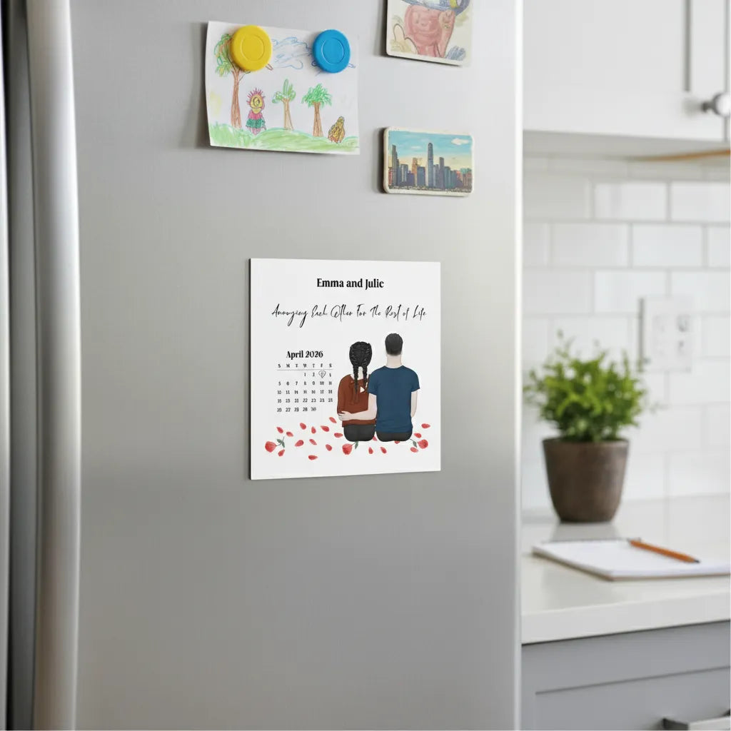 Personalized Magnetic Magnet Couple