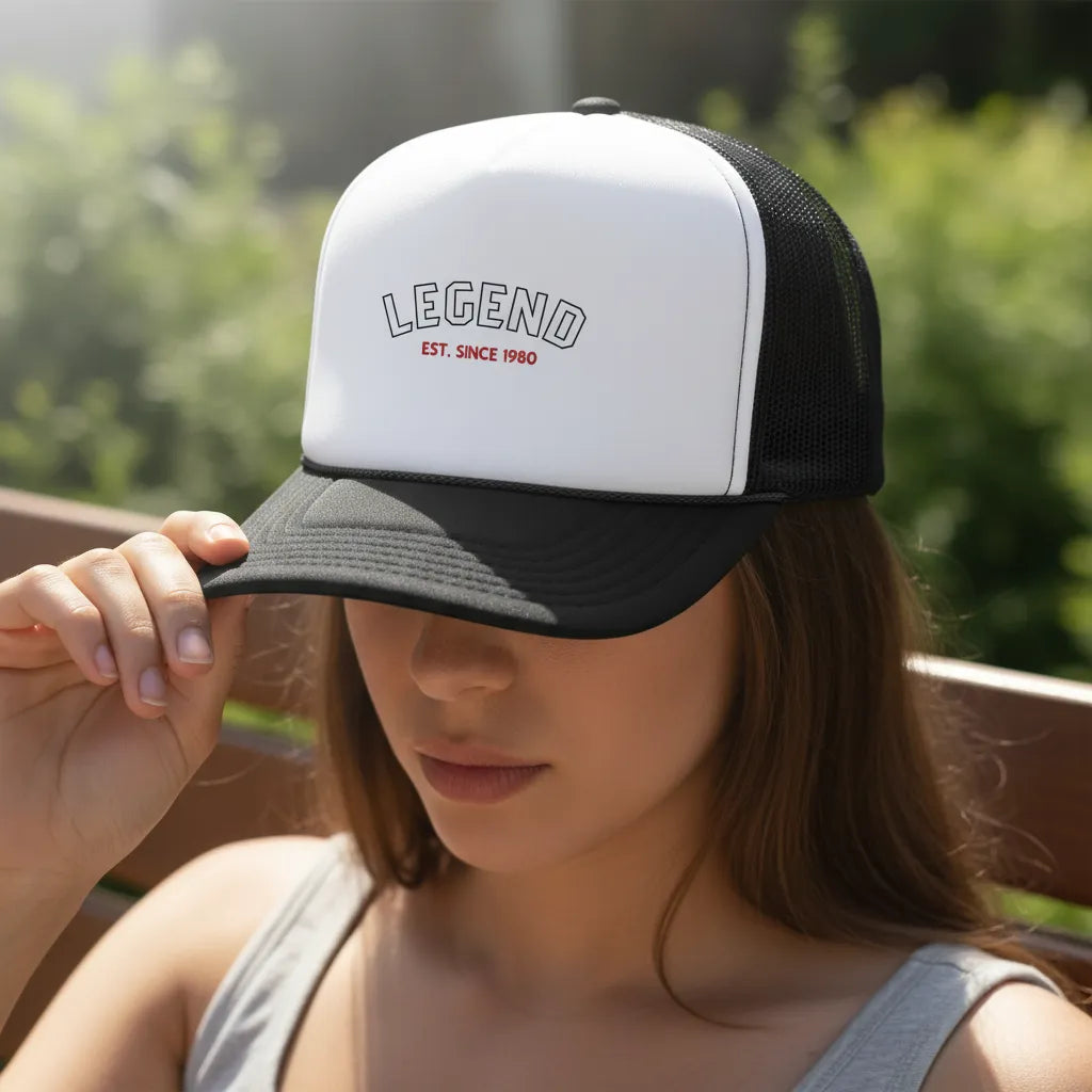 Personalized Trucker Hat Dad The Legend