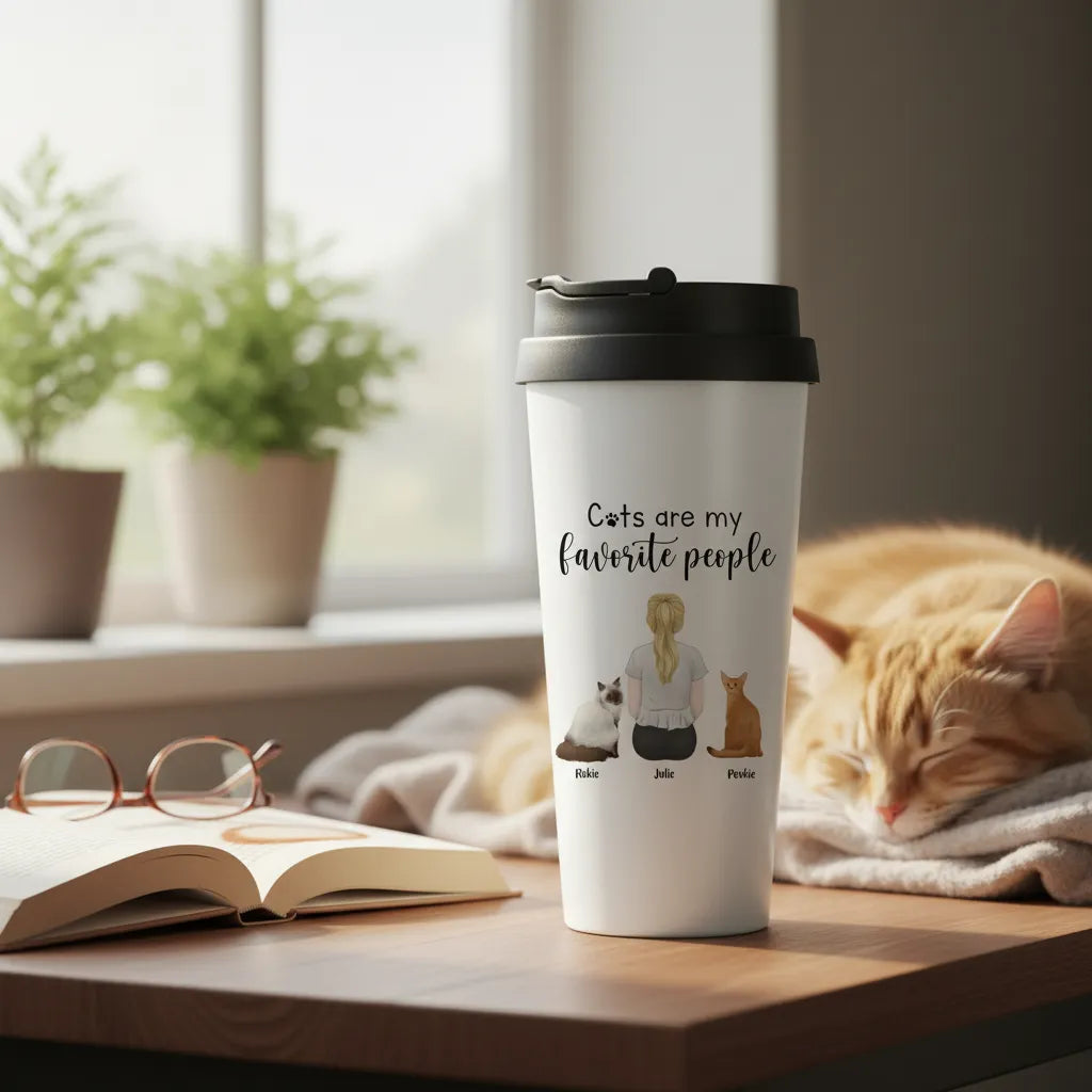 Personalized Tumbler Cats are my favorite people