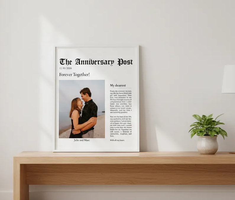 Personalized Poster Couple The Anniversary Poster Journal