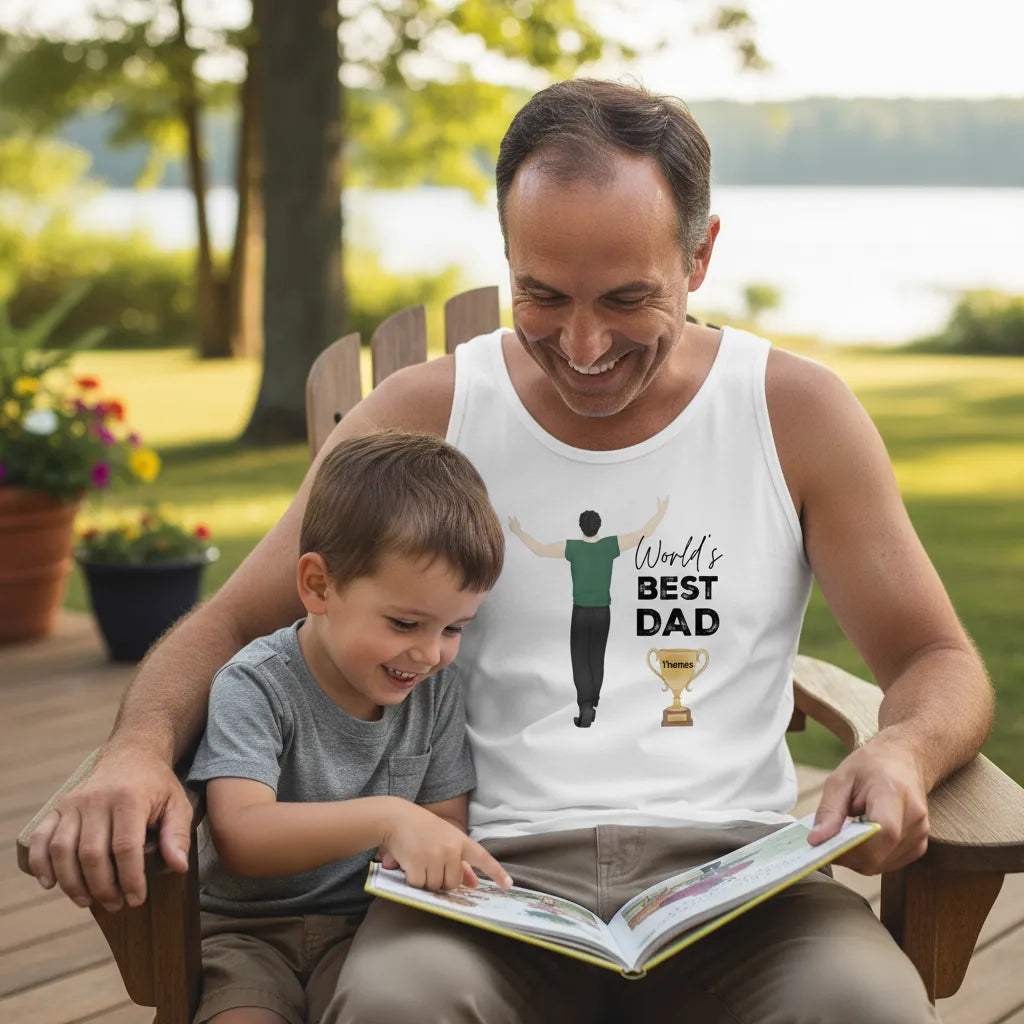 Personalized Tank Top Best Father Award
