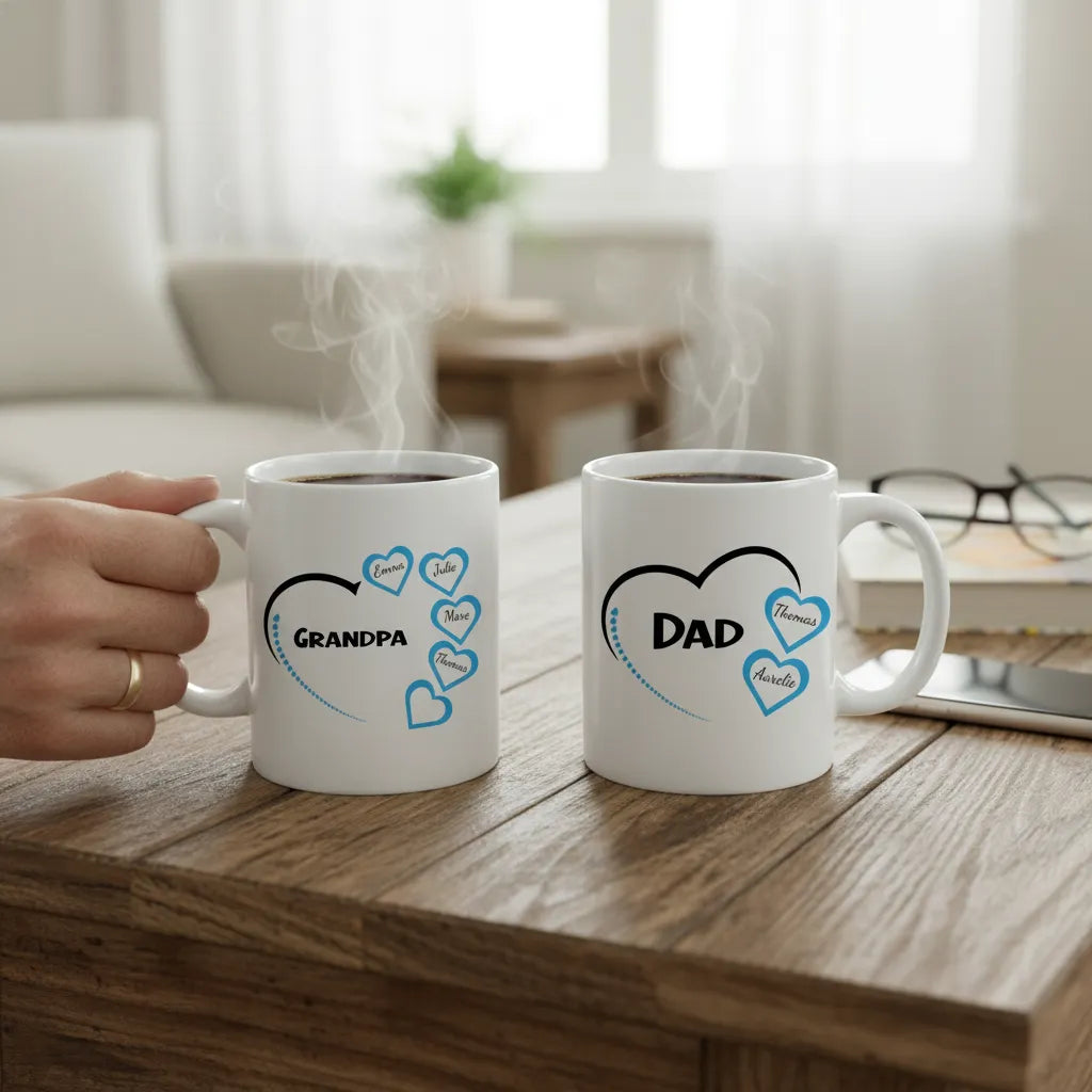 Personalized Mug Dad and Now Grandpa
