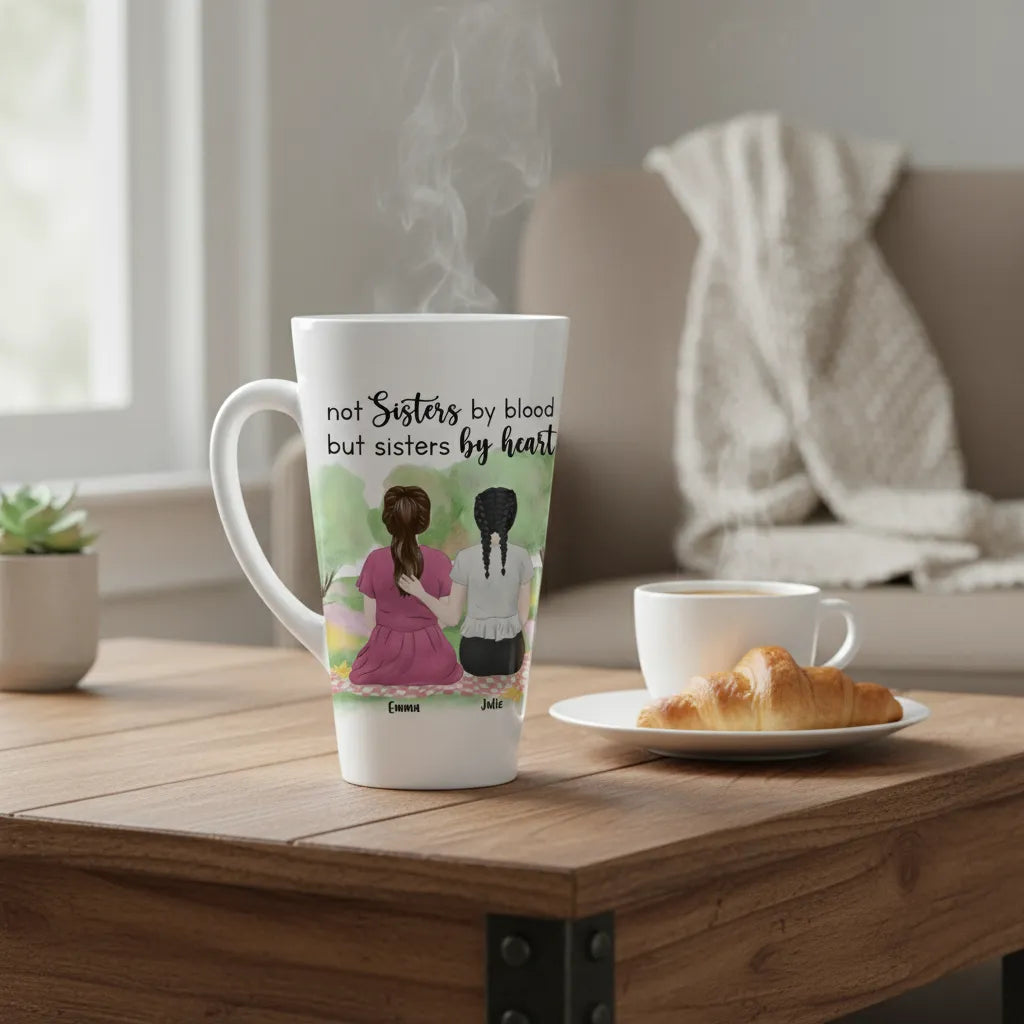 Personalized Mug Sisters By Heart