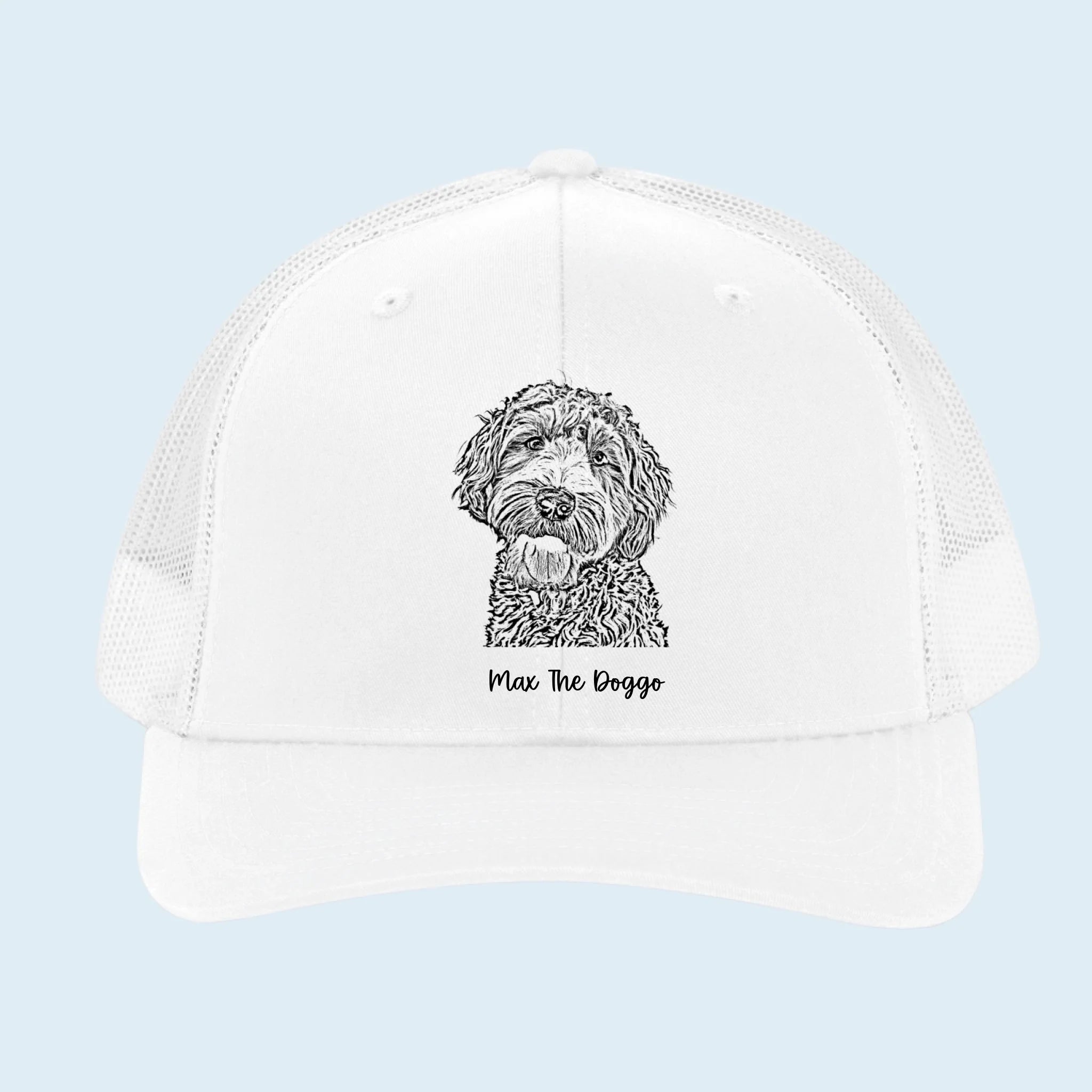 White trucker hat