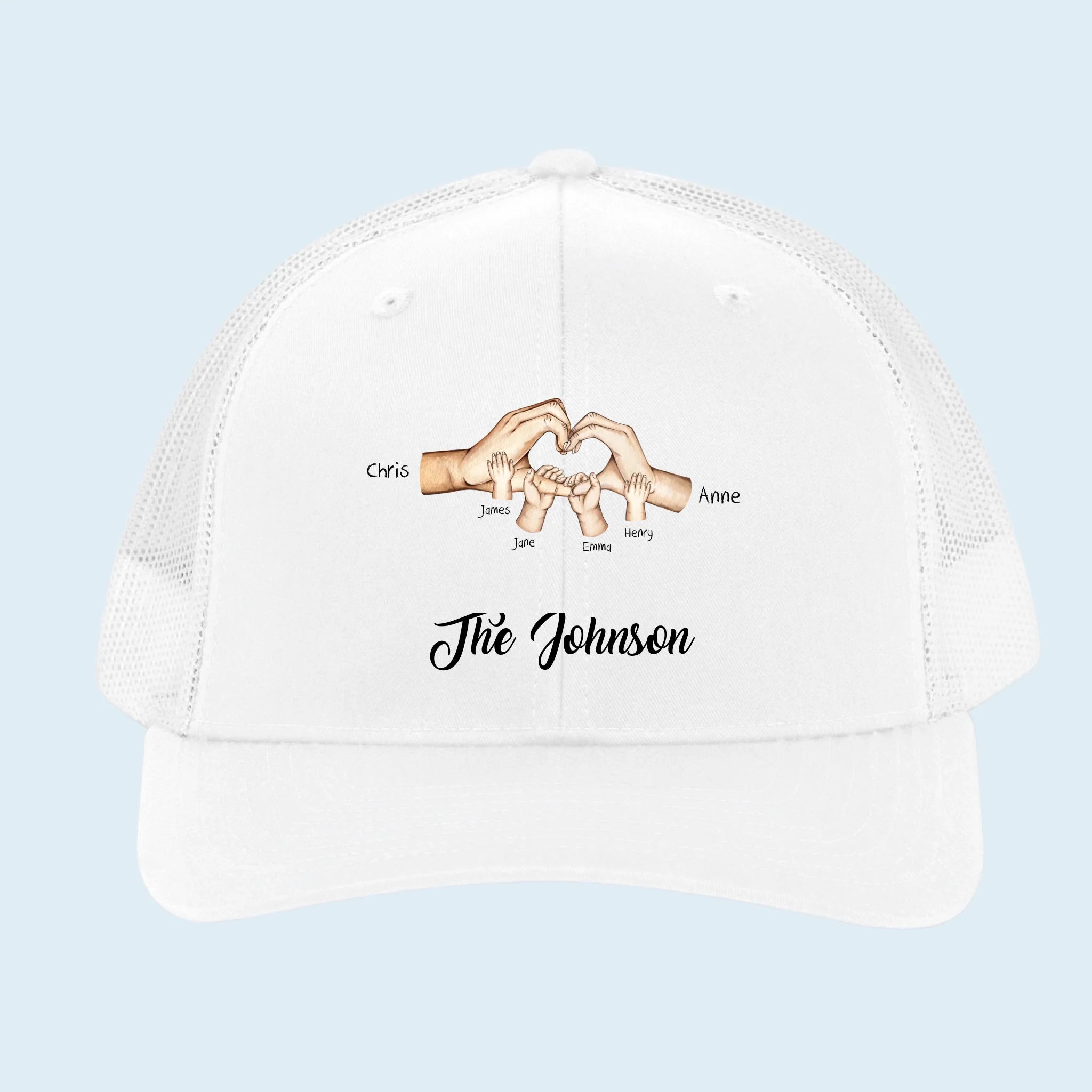 White trucker hat