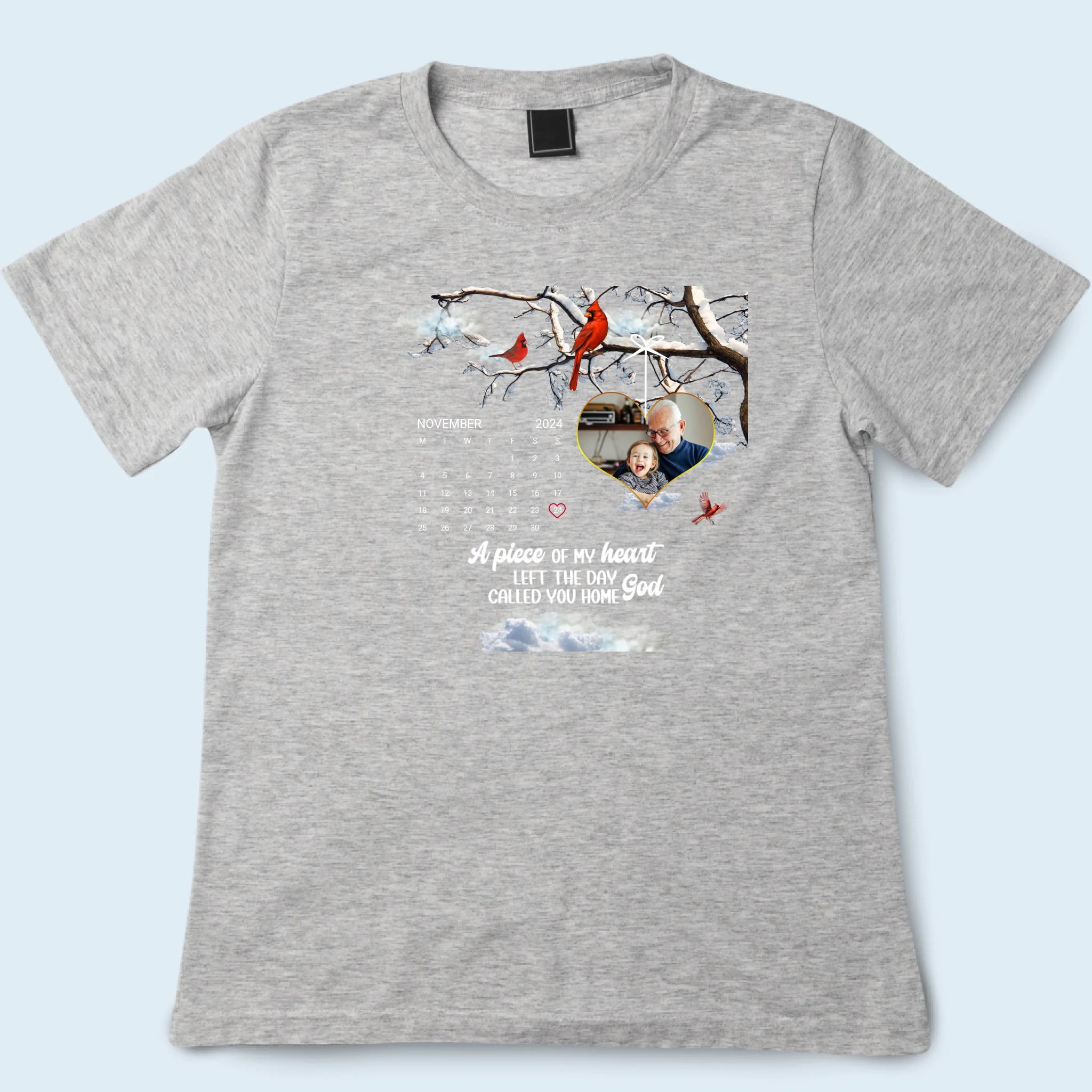 Personalized Tee Shirt Memorial The Day You Left