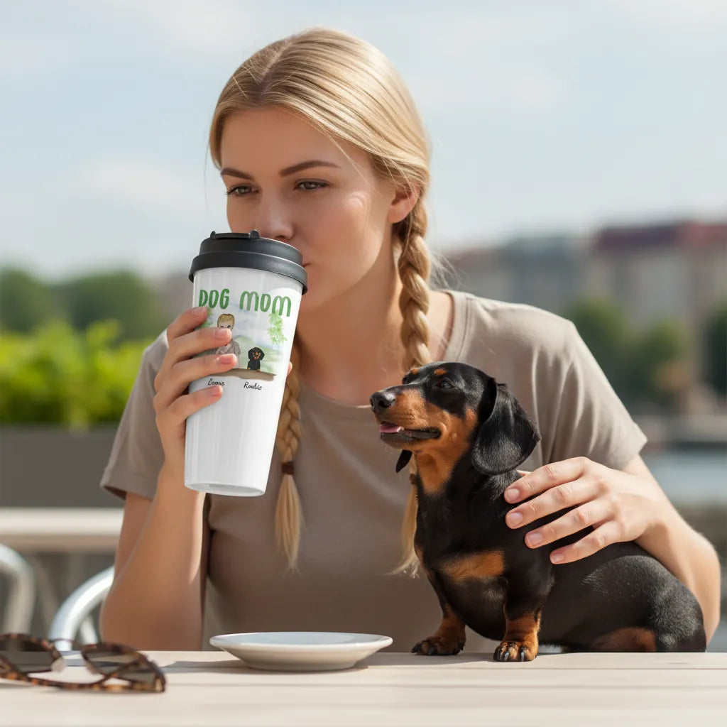 Personalized Tumbler Dog Mom