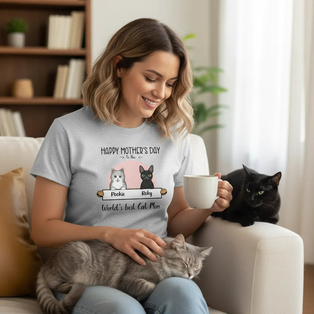 Personalized Shirt World's Best Cat Mom