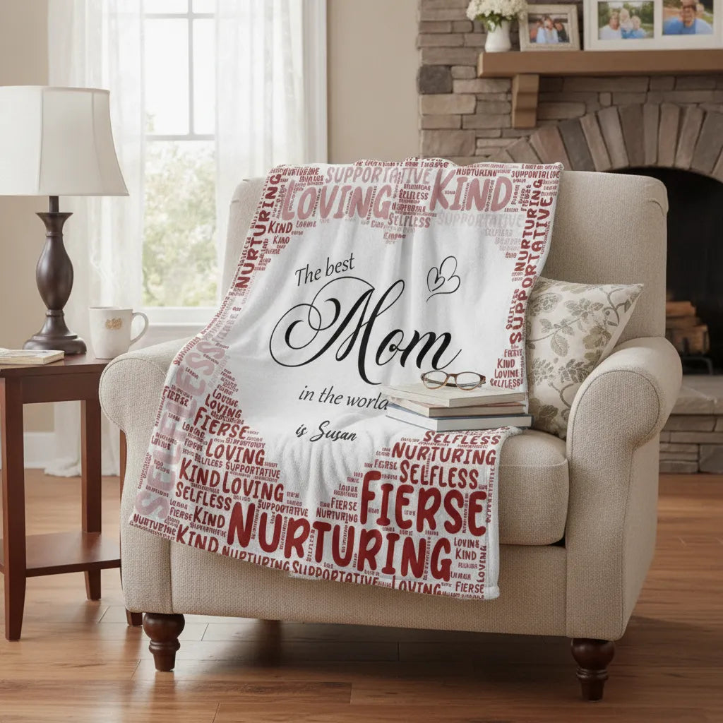 Personalized Blanket The Best Mom