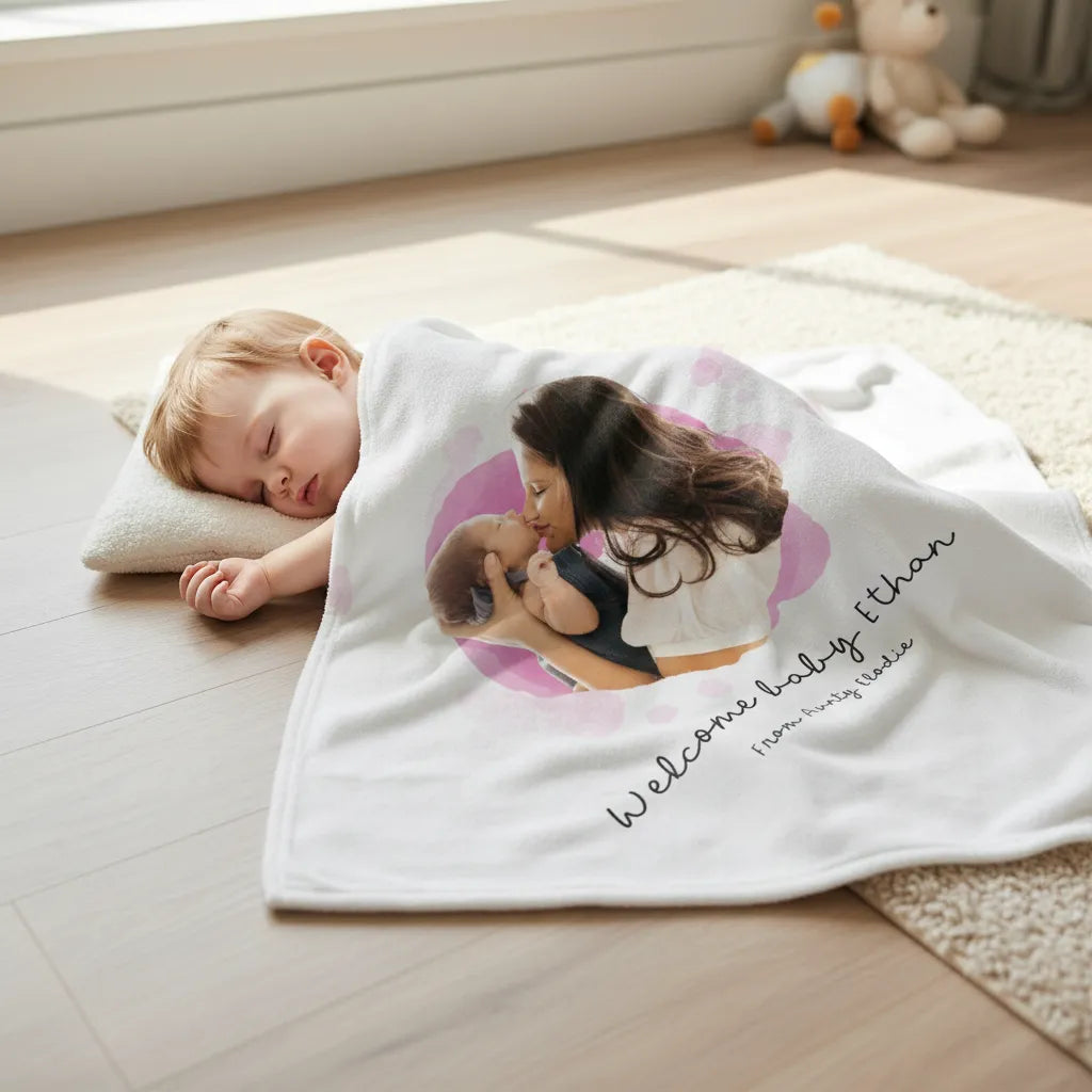 Personalized Toddler Blanket With Photo