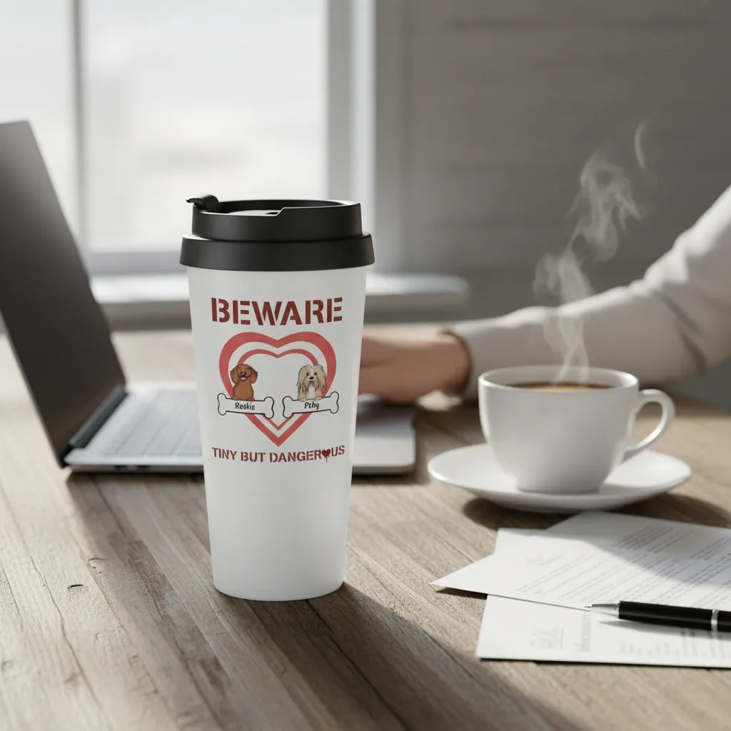 Personalized Tumbler Tiny Dogs But Dangerous