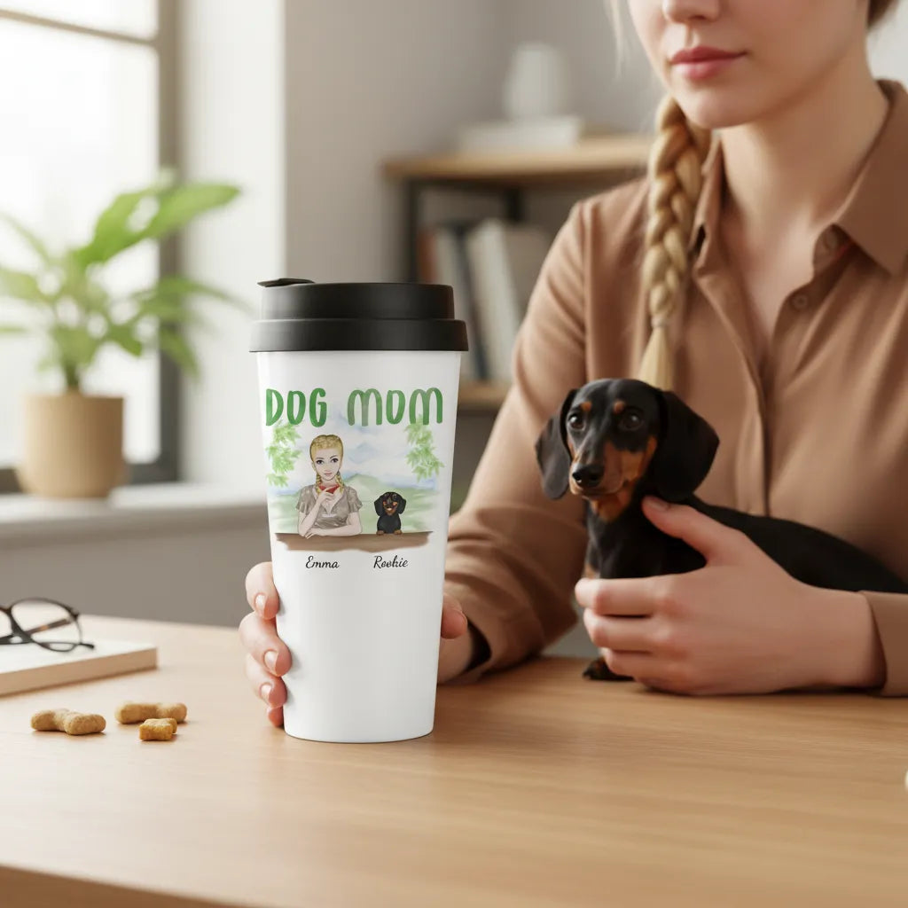 Personalized Tumbler Dog Mom