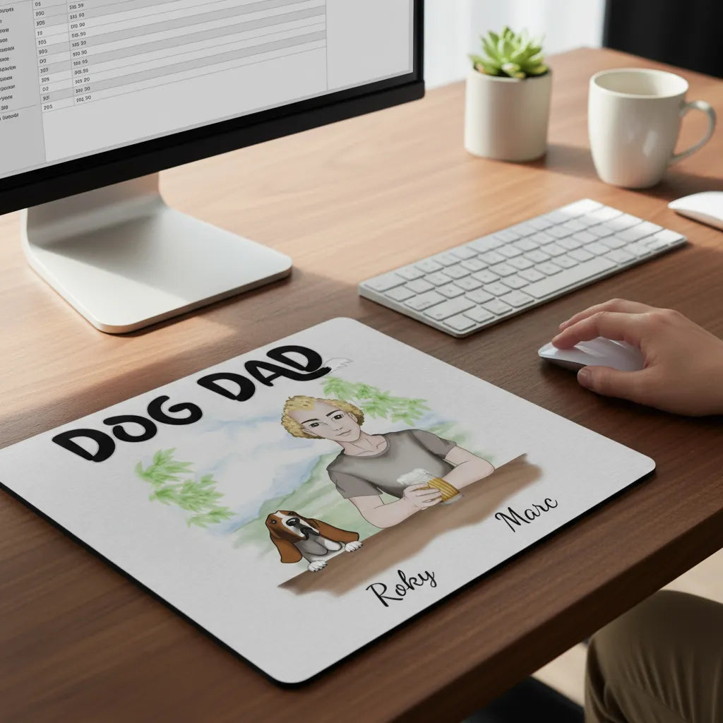 Personalized Mouse Pad Dog Dad