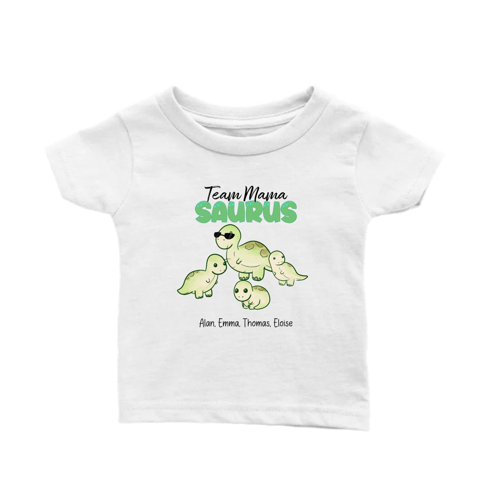 Personalized Baby T-shirt Dinosaur and Name