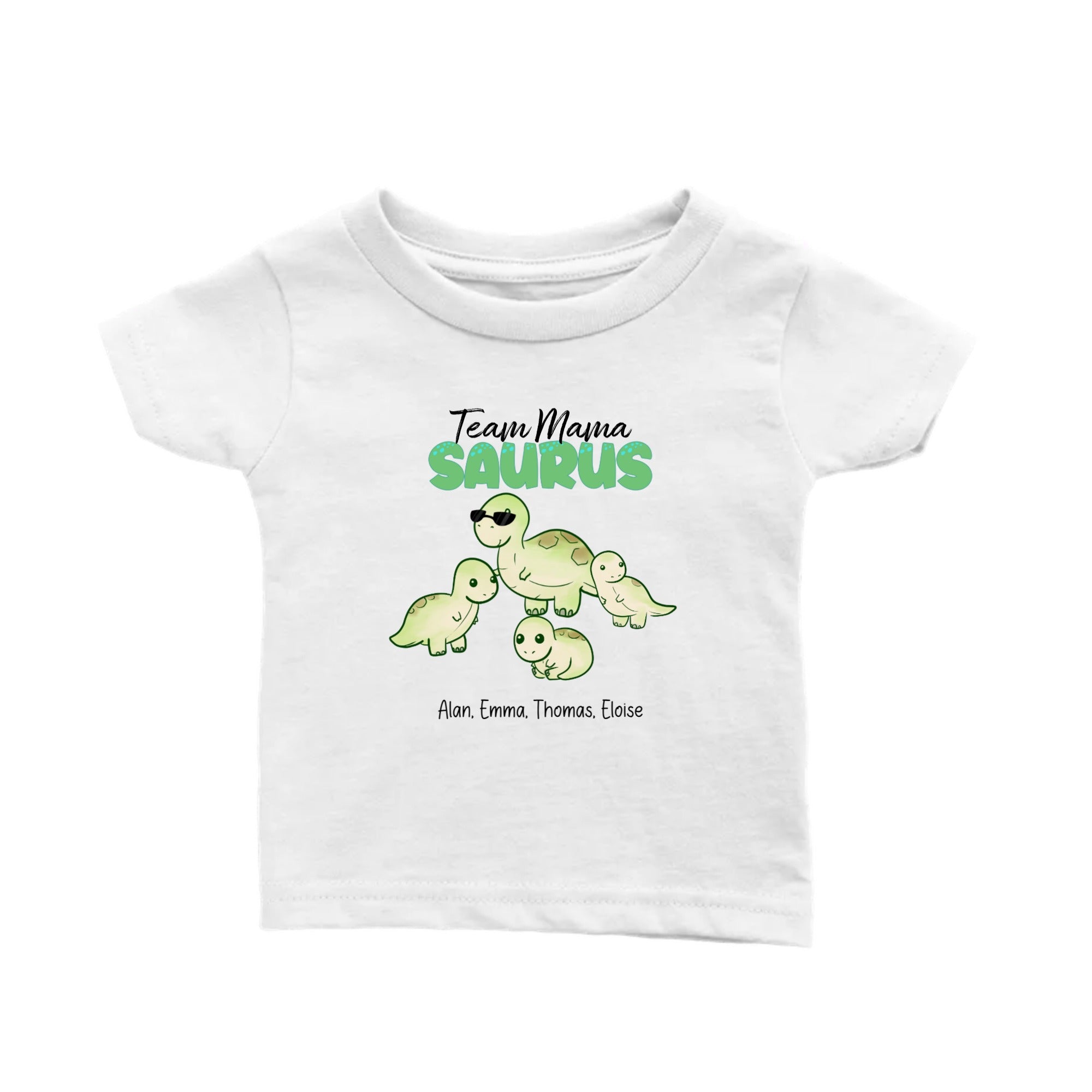 Personalized Baby T-shirt Dinosaur and Name