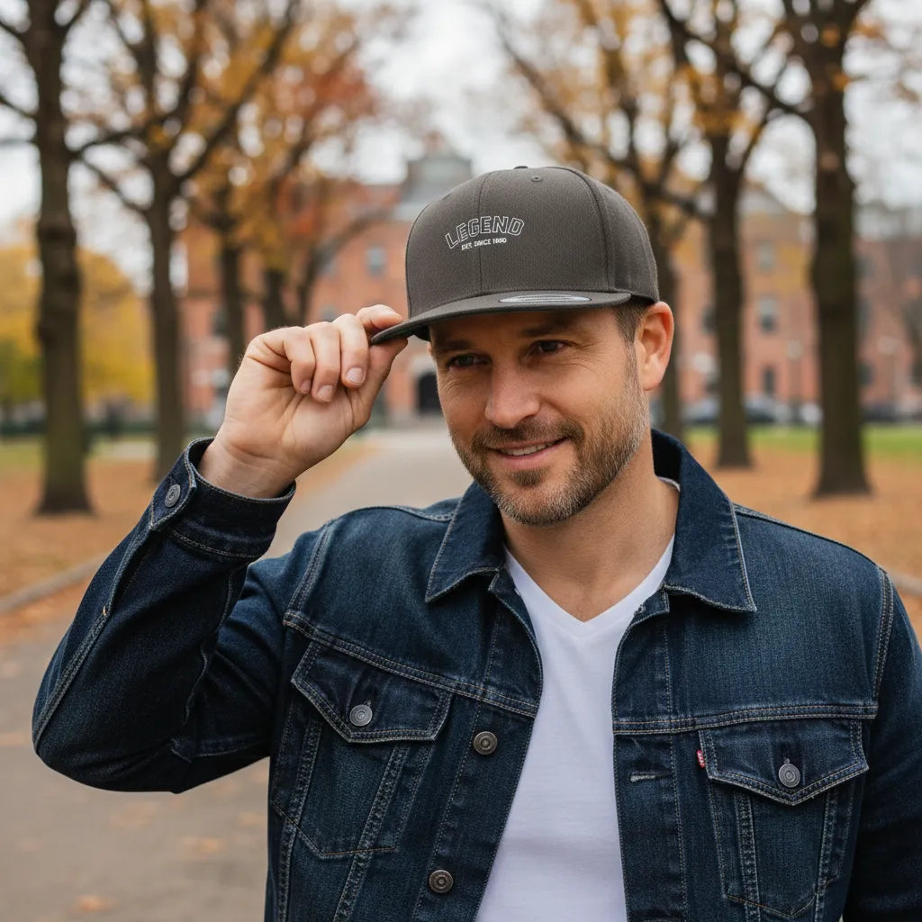 Personalized Snapback Hat Dad The Legend