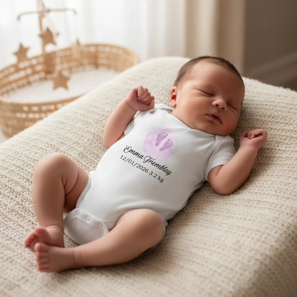 Personalized Baby Bodysuit With Name