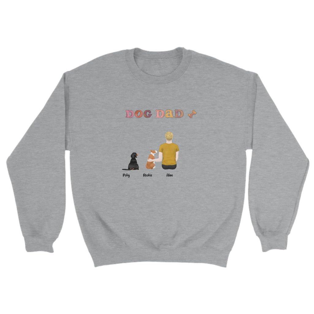 Personalized Crewneck Sweatshirt Dog DAD