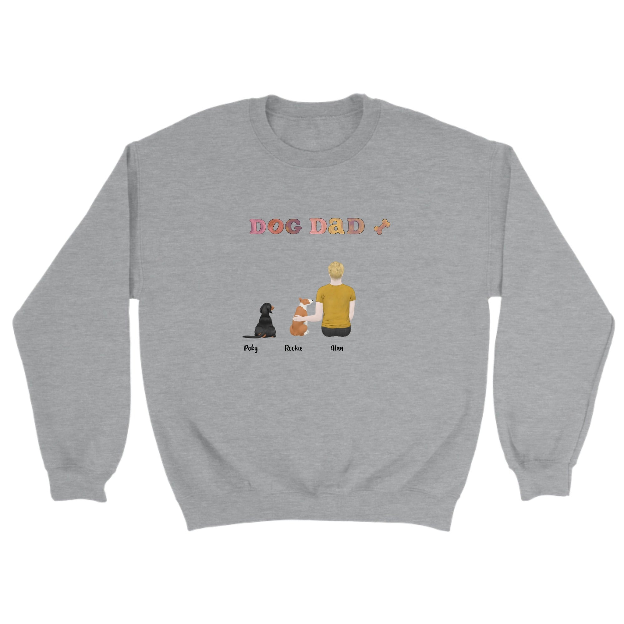 Personalized Crewneck Sweatshirt Dog DAD