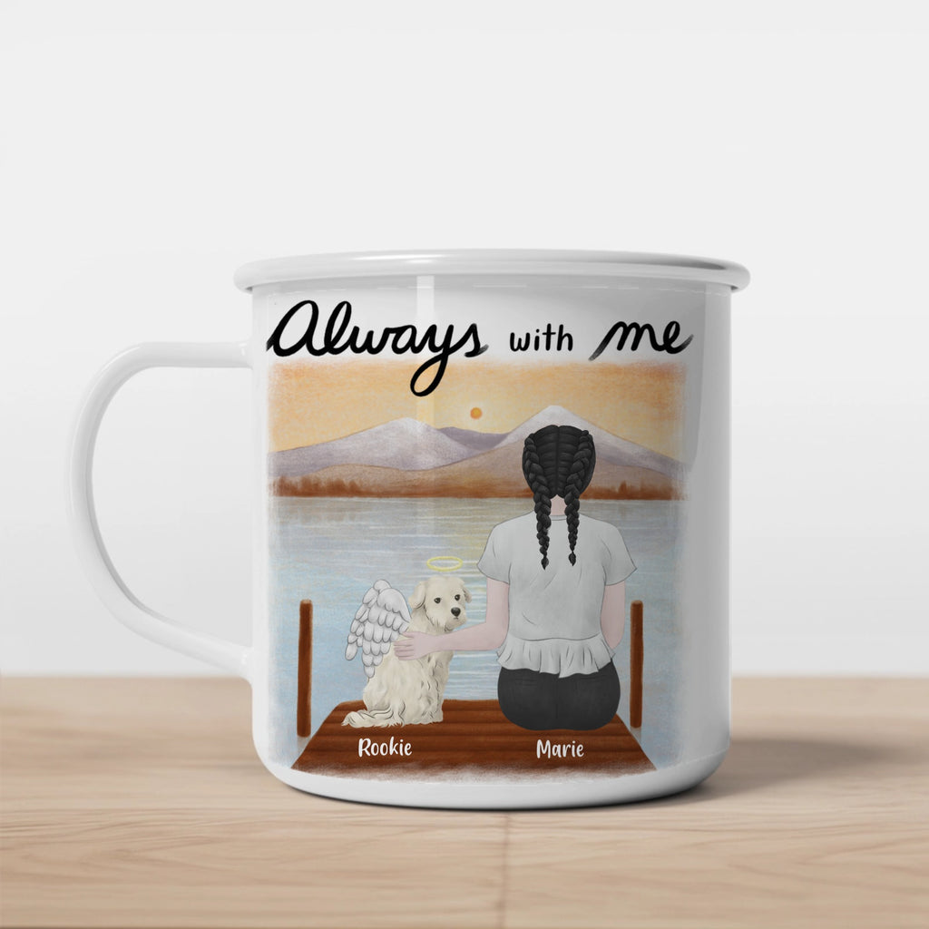 Customized Camping Mug Always With Me Dog