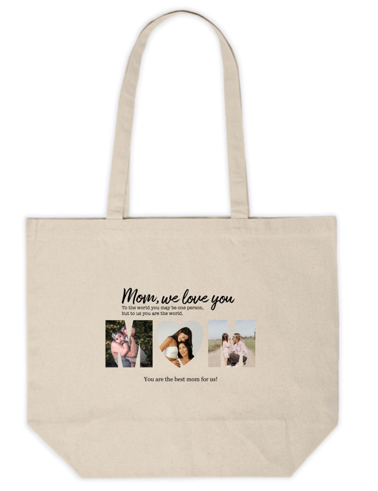 Customized Canvas Tote Bag Best Mom