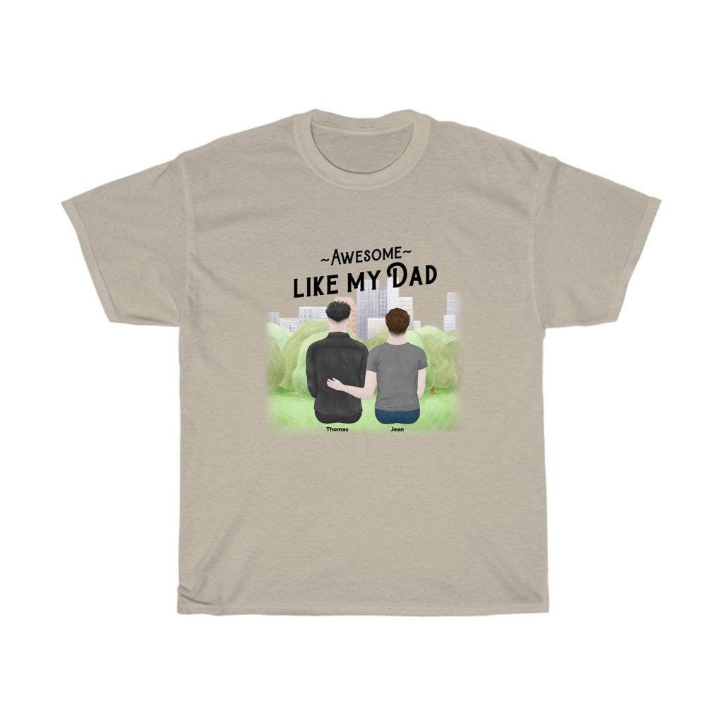 Customized Cotton Tee Awesone Like My Dad