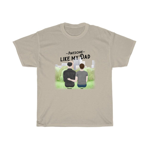 Customized Cotton Tee Awesone Like My Dad