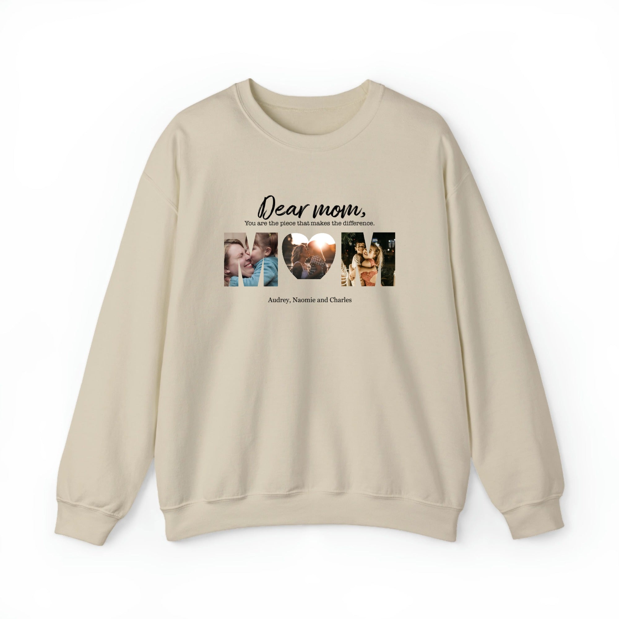 Customized Crewneck Sweatshirt Mom I Love You